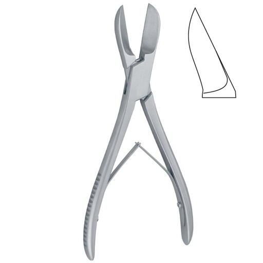 [OC.881.170] Cutter bone Liston box-joint angled 170mm