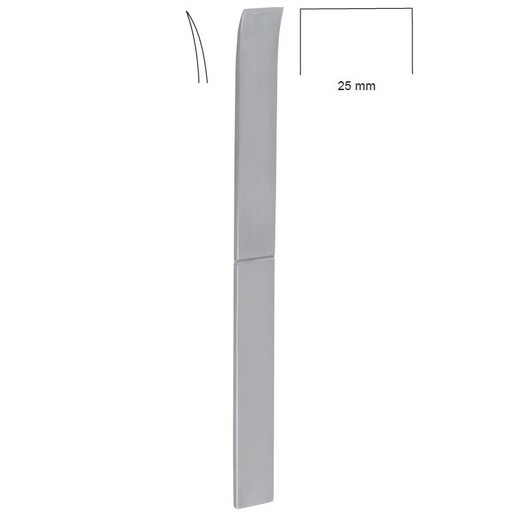 [OP.411.250] Osteotome Lambotte curved 25x240mm