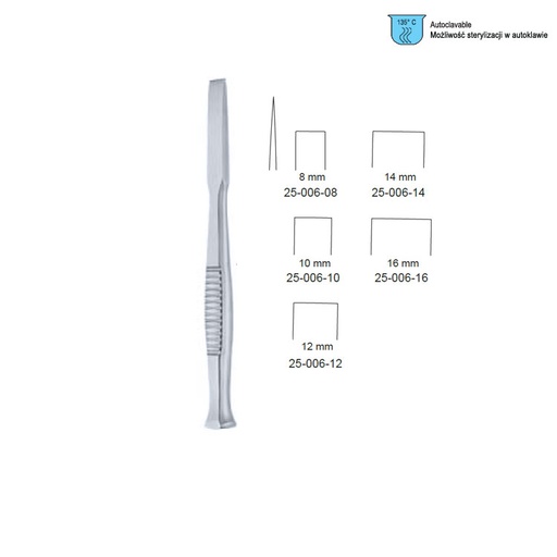 [OP.454.080] Osteotome Falcon straight 8x135mm