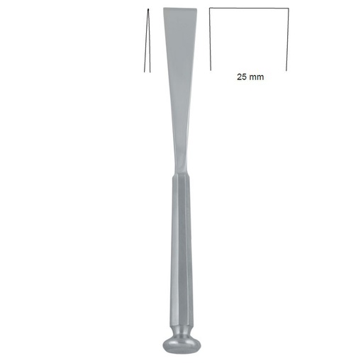 [OP.510.250] Osteotome Stille straight 25x205mm