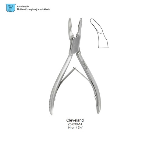 [OR.763.140] Rongeur bone Cleveland (Fig. 4) 140mm
