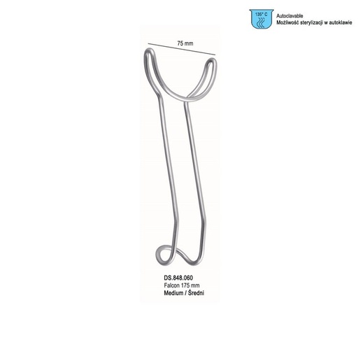 [DS.848.060] Retractor universal lip and cheek double ended medium
