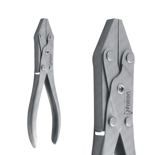 [OW.160.185] Pliers wire bending Falcon parallel action flat nose 185mm