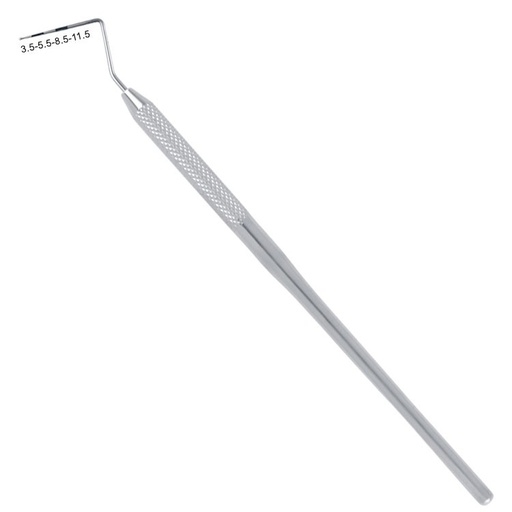 [DD.701.127] Classic-Round Probe Periodontal se color-coded fig. 12S