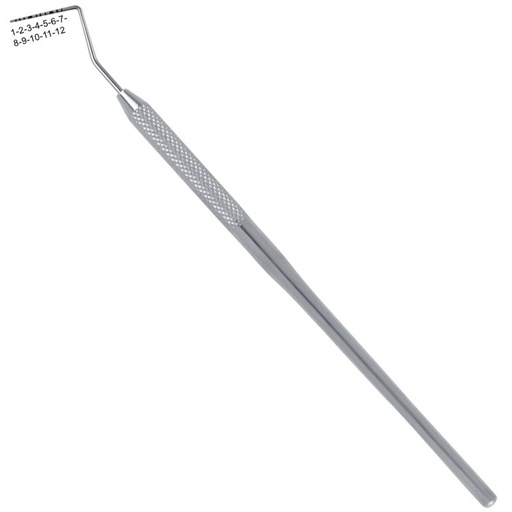 [DD.701.128] Classic-Round Probe Periodontal se color-coded fig. 12 UNC
