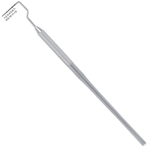 [DD.701.129] Classic-Round Probe Periodontal se color-coded fig. 12 UNC modified