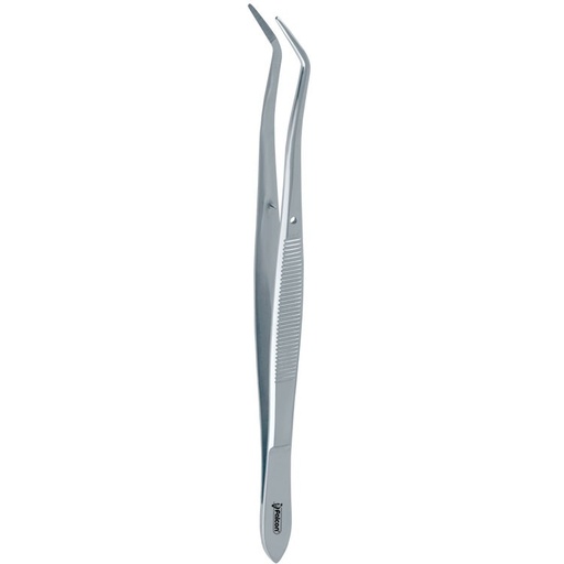 [DD.945.010] Tweezers Meriam serrated contra angled fig. 1