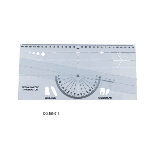 [DO.155.011] Cephalometric protractor and tracking template