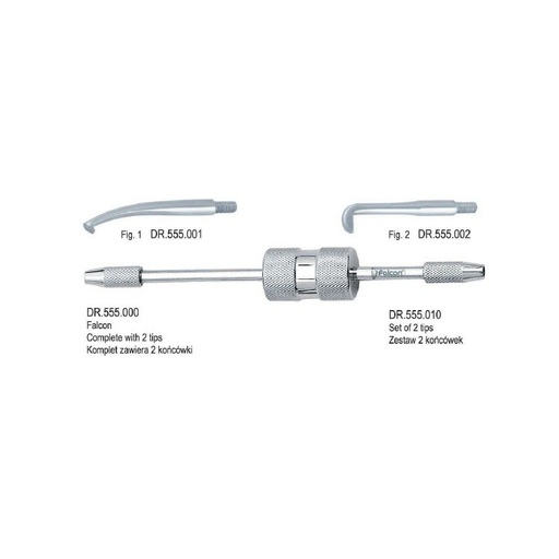 [DR.555.000] Manual crown remover double ended, complete set