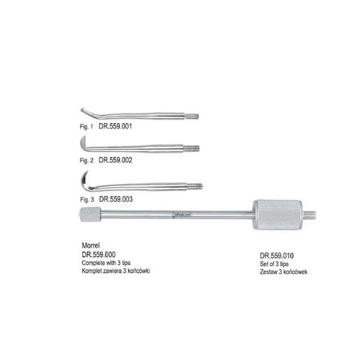[DR.559.000] Manual crown remover Morrel, complete set