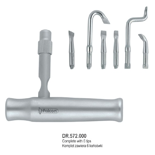 [DR.572.000] Crown remover / spreader set with six inserts