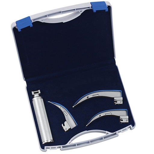 [BA.406.000] Laryngoscope standard light McIntosh set blades fig. 1 to 3 + Midi handle