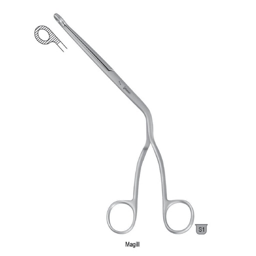 [BA.800.180] Forceps intubation Magill 180mm