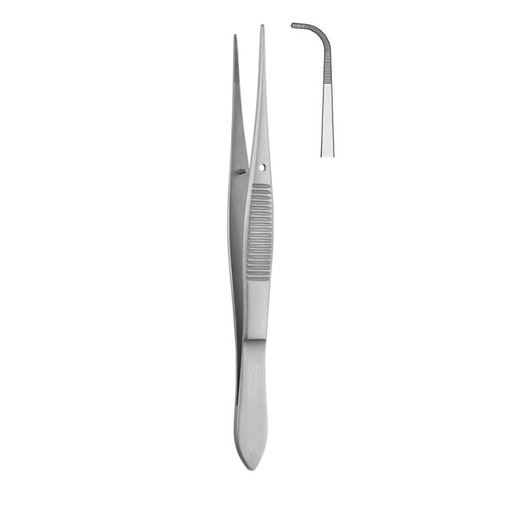 [BD.352.100] Forceps dissecting Iris serrated deep curved 100mm