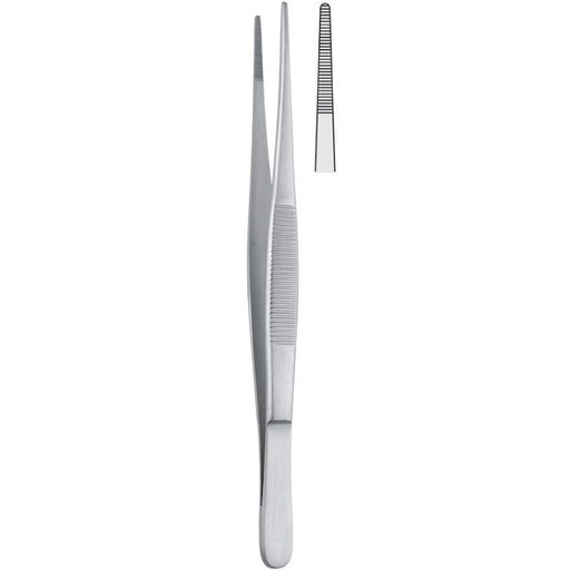 [BD.504.145] Forceps dissecting Falcon-Fine serrated 145mm