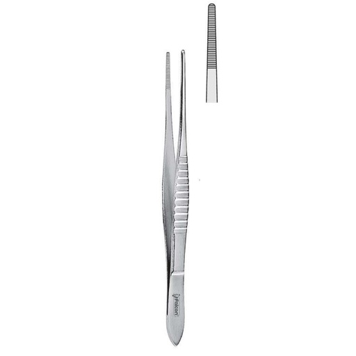 [BD.514.120] Forceps dissecting Fine (USA-Pattern) serrated 120mm
