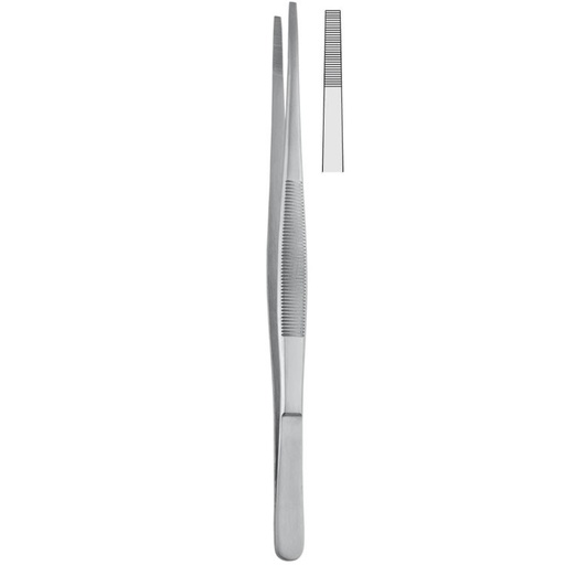 [BD.530.180] Forceps dissecting Stille-Leeds (Swedish Pattern) serrated 180mm