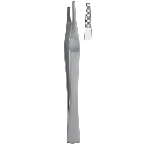 [BD.540.140] Forceps dissecting Lane serrated 140mm