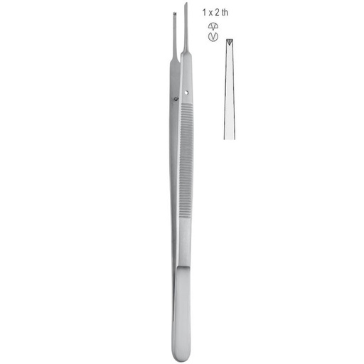 [BD.630.175] Forceps tissue Gerald 1x2th straight 175mm