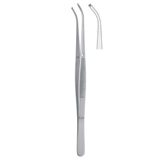 [BD.645.150] Forceps tissue Semken 1x2th curved 150mm