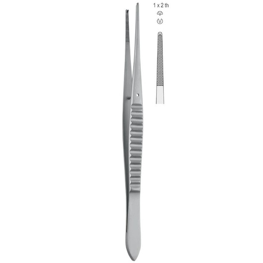 [BD.666.200] Forceps tissue Waugh 1x2th 200mm
