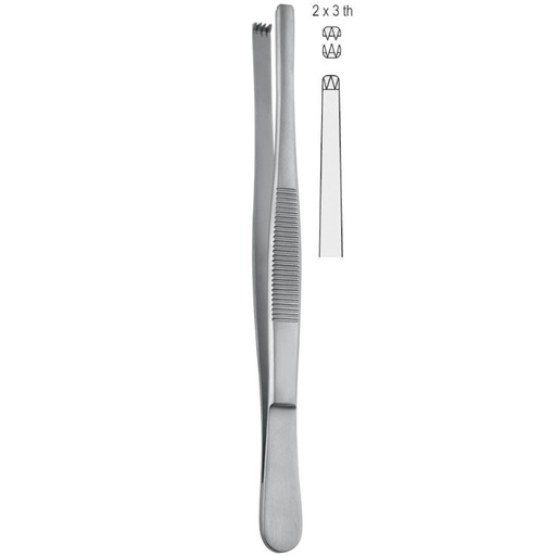 [BD.756.200] Forceps tissue Falcon-Standard 2x3th 200mm