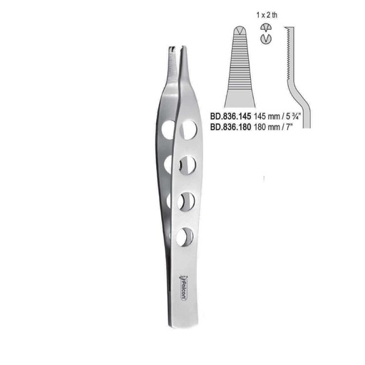 [BD.836.180] Forceps tissue Jean 1x2th 180mm