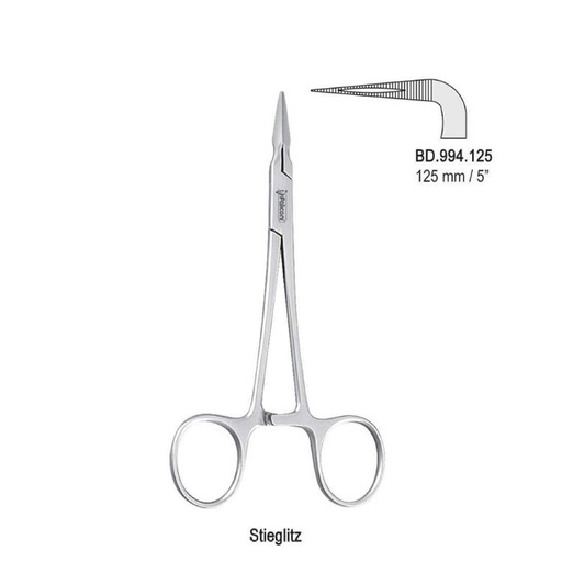 [BD.994.125] Forceps splinter Stieglitz 90° 125mm