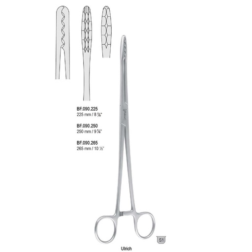 [BF.090.250] Forceps dressing Ulrich straight 250mm