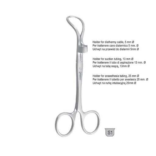 [BF.468.135] Forceps towel Robin with clip 25mm, 135mm