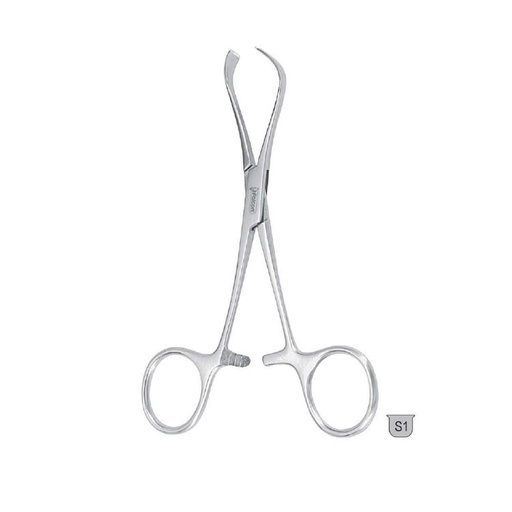 [BF.481.130] Forceps towel Lorna non-tearing 130mm