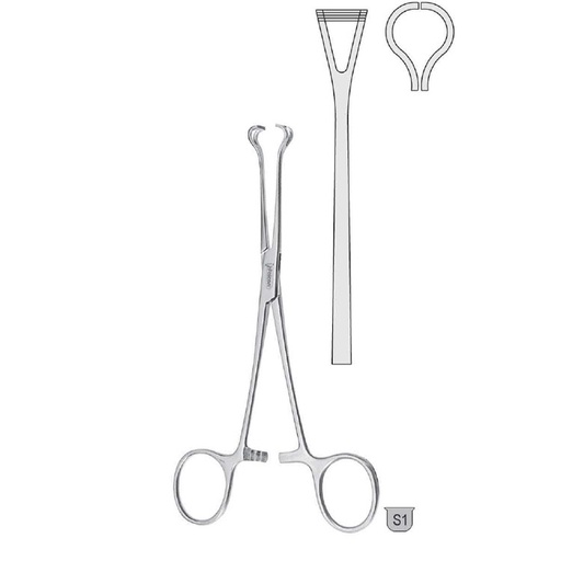 [BG.560.155] Forceps tissue Babcock 155mm