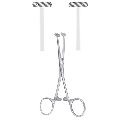 [BG.700.140] Forceps scalp flap De Martel T-shape 140mm