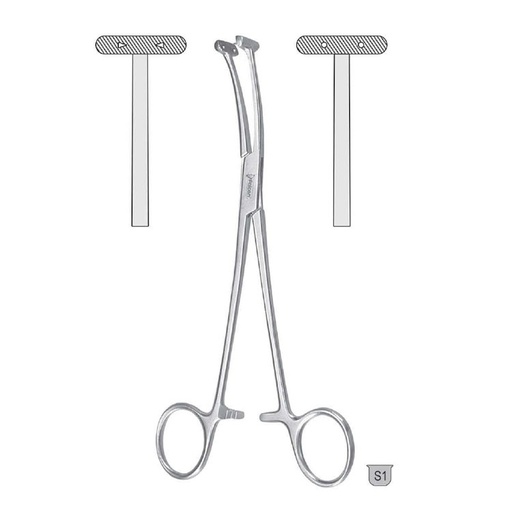 [BG.702.190] Forceps scalp flap Willet T-shape 190mm