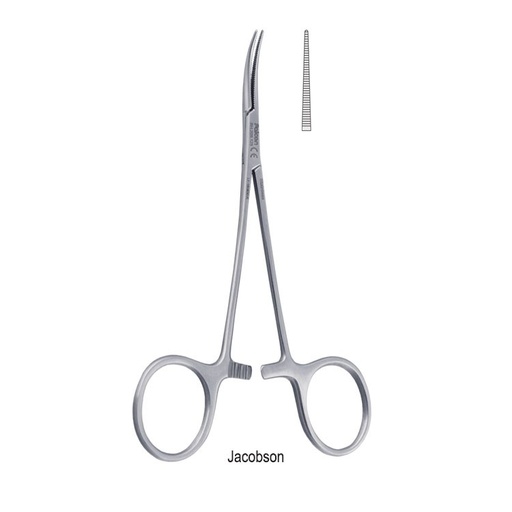 [BH.208.125] Forceps artery Jacobson straight 125mm