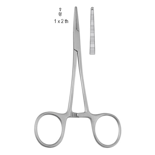 [BH.226.145] Forceps artery Halsted Mosquito 1x2th straight 145mm