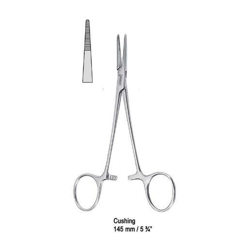 [BH.240.145] Forceps artery Cushing straight 145mm