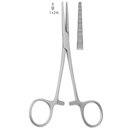 [BH.272.145] Forceps artery Crile 1x2th straight 145mm
