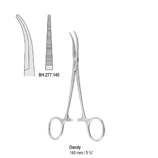 [BH.277.145] Forceps artery Dandy side curved 145mm