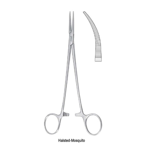 [BH.321.210] Forceps artery Halsted Mosquito curved 210mm