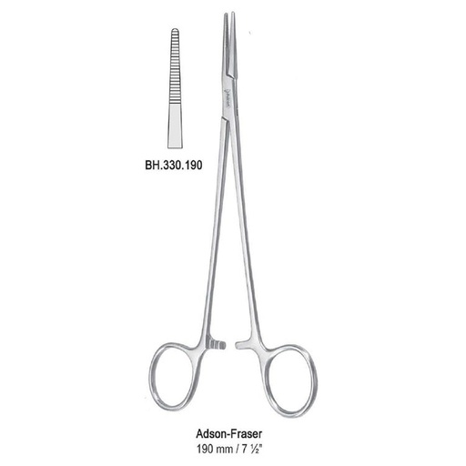 [BH.330.190] Forceps artery Adson-Fraser straight 190mm