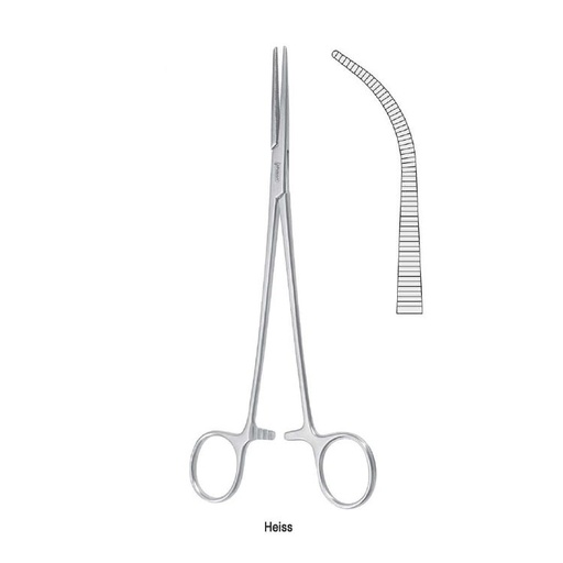 [BH.350.030] Forceps artery Heiss more curved 205mm