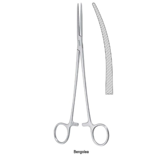 [BH.391.260] Forceps artery Bengolea curved 260mm