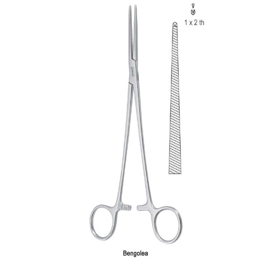 [BH.392.215] Forceps artery Bengolea 1x2th straight 215mm