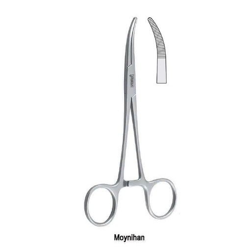 [BH.451.180] Forceps artery Moynihan curved 180mm