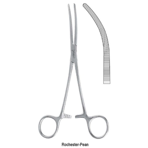 [BH.481.260] Forceps artery Rochester-Pean curved 260mm