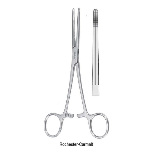 [BH.570.165] Forceps artery Rochester-Carmalt straight 165mm