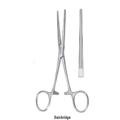 [BH.576.155] Forceps artery Bainbridge straight 155mm