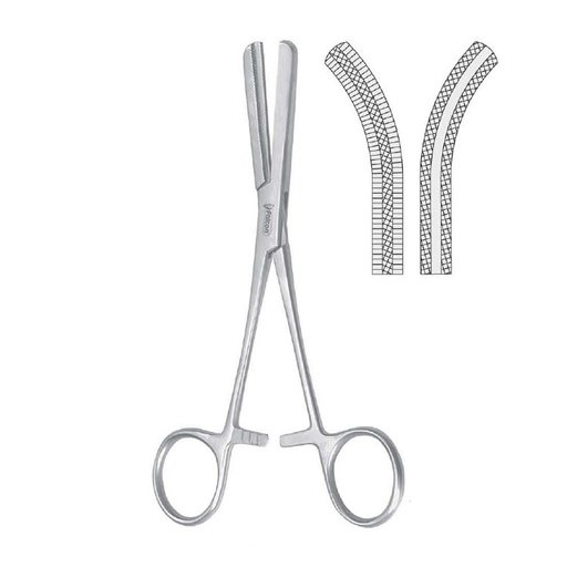 [BH.981.200] Forceps angiotribe Fergusson curved 200mm