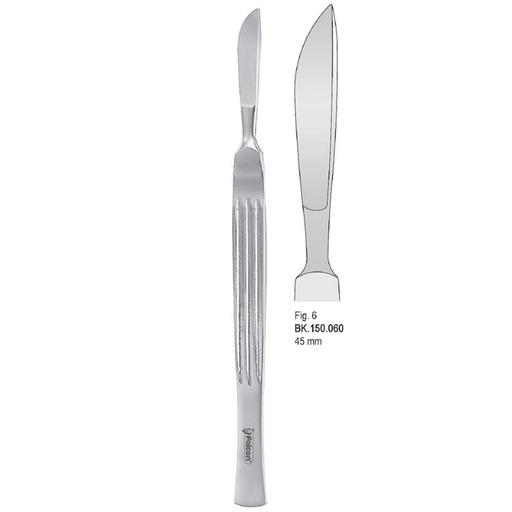 [BK.150.060] Scalpel stainless steel 45mm blade fig. 6